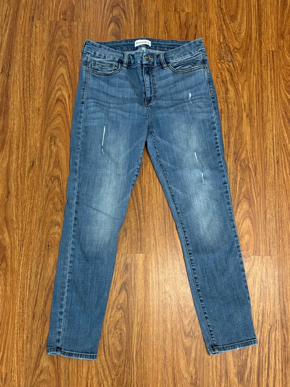 Studio Blue Women’s Blue Medium Wash Skinny Jeans Slim Fit Mid-Rise - Size 30